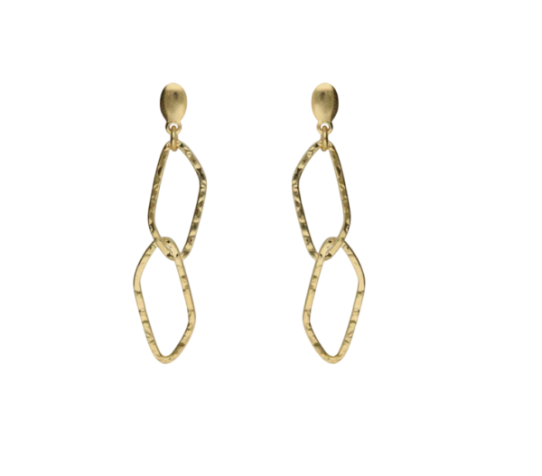 Brincos Elos Prata Victória Cruz