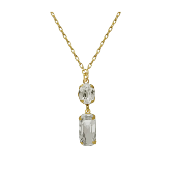 Colar Cristais Prata Victória Cruz