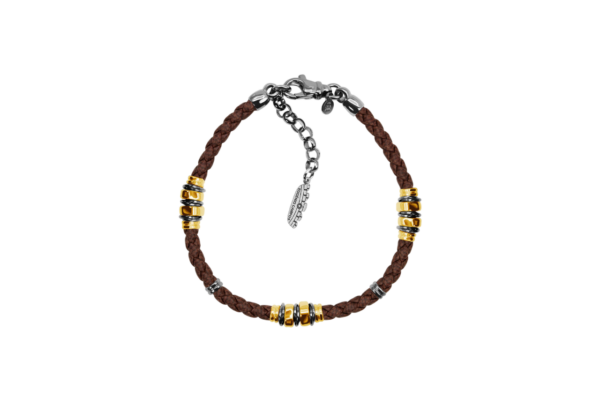 Pulseira Riveting Castanho Eugénio Campos