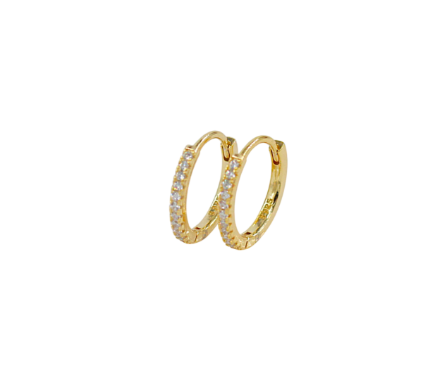 Argolas Zircónias Prata