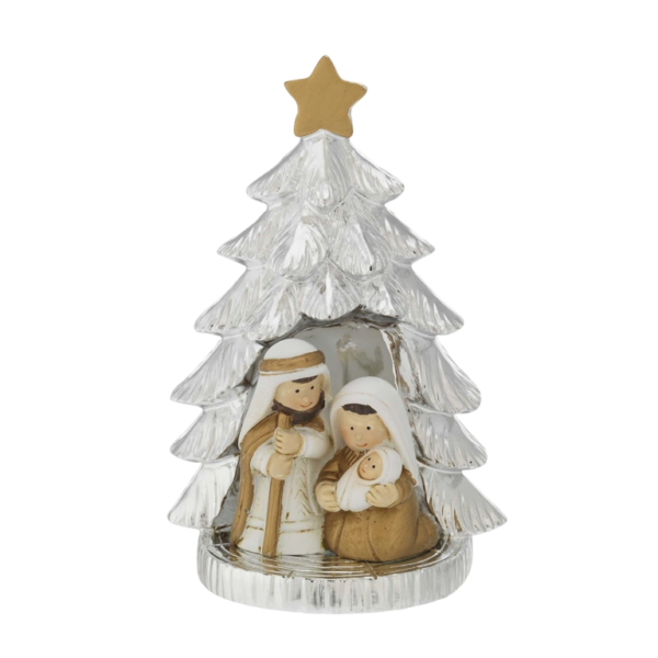 Presépio Árvore de Natal PvdPrateado