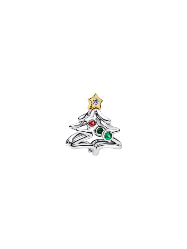 Conta Árvore de Natal Prata Pandora