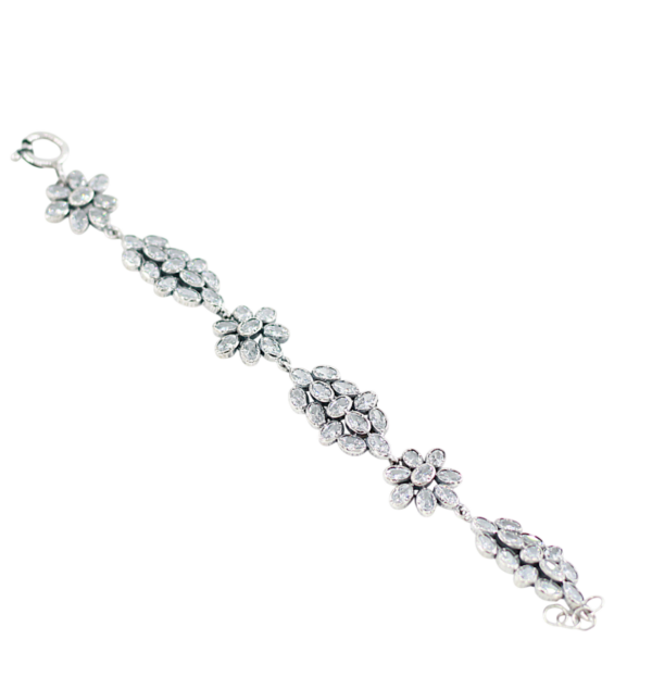 Pulseira Zircónias Prata