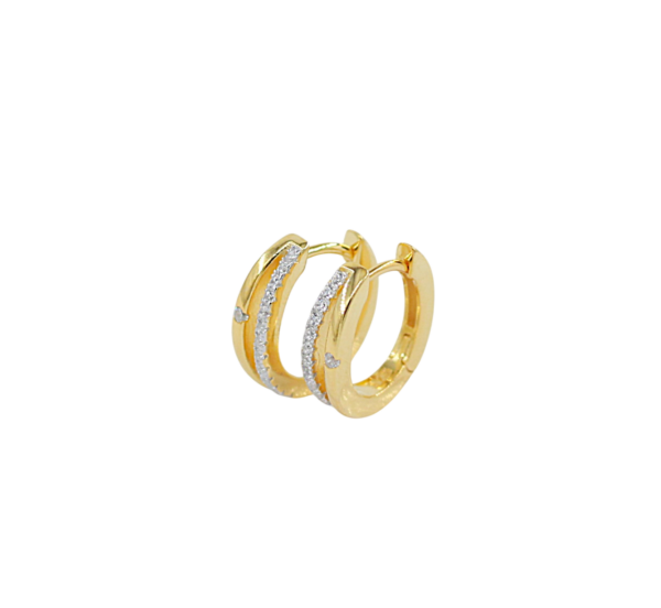 Argolas Duplas Prata