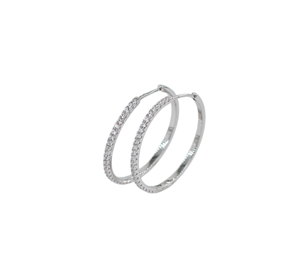 Argolas Zircónias Prata