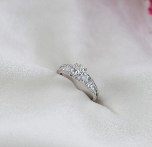 Anel Diamantes Ouro 19,2Kt