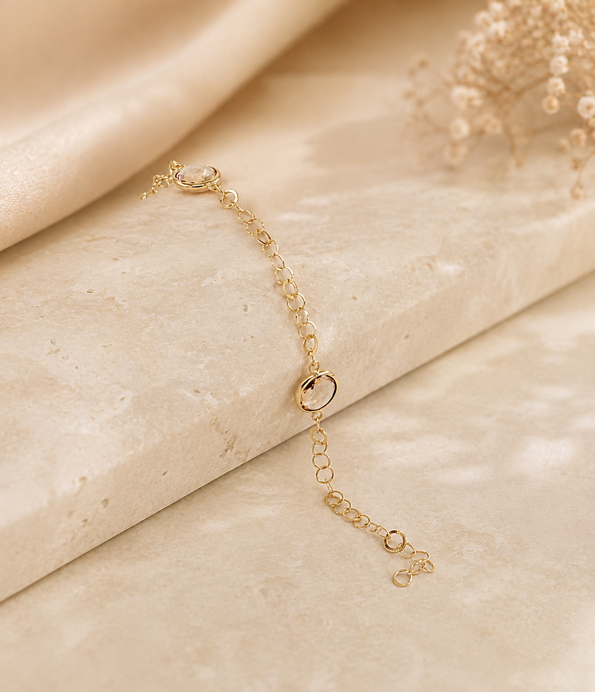 Pulseira Zircónias Ouro 19,2Kt