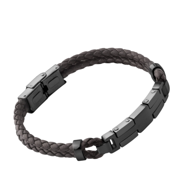 Pulseira Couro Castanho Hassu
