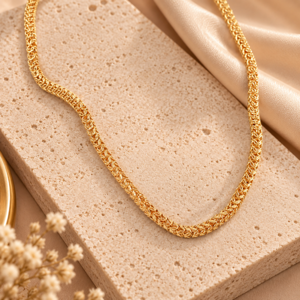 Colar Malha Redonda Ouro 19,2Kt