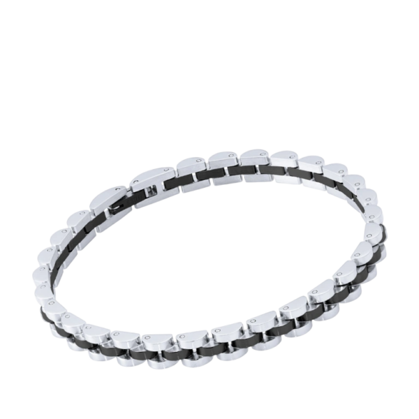 Pulseira Biker Dark Aço Hassu