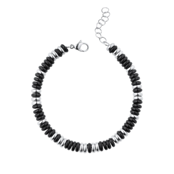 Pulseira Aço Stone Black Hassu