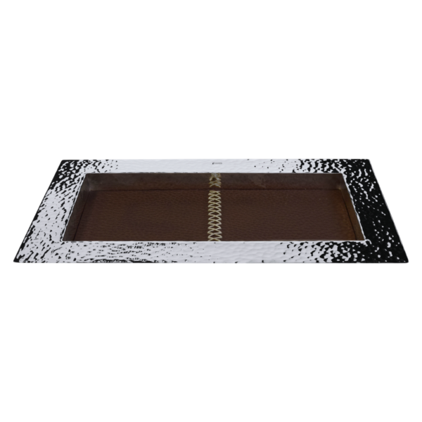 Tabuleiro Escritório Banho Prata Totázio