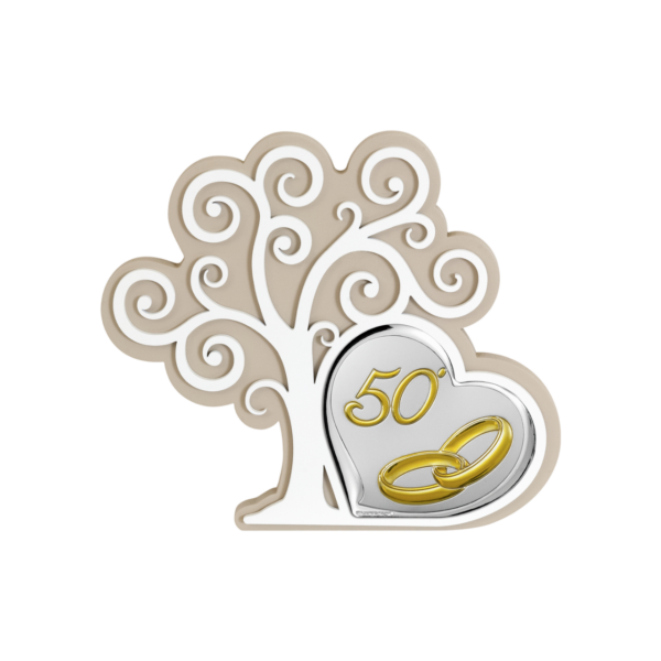 Árvore da Vida 50 Anos Pvd Prateado