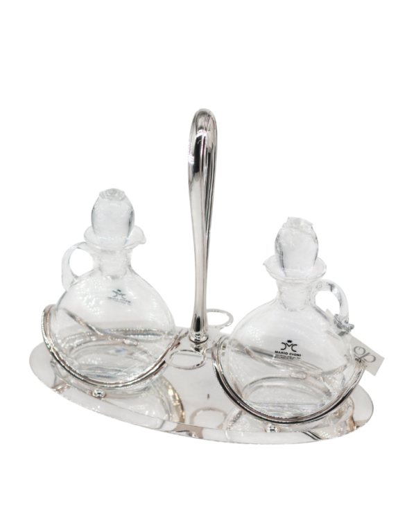 Galheteiro Cristal Prata