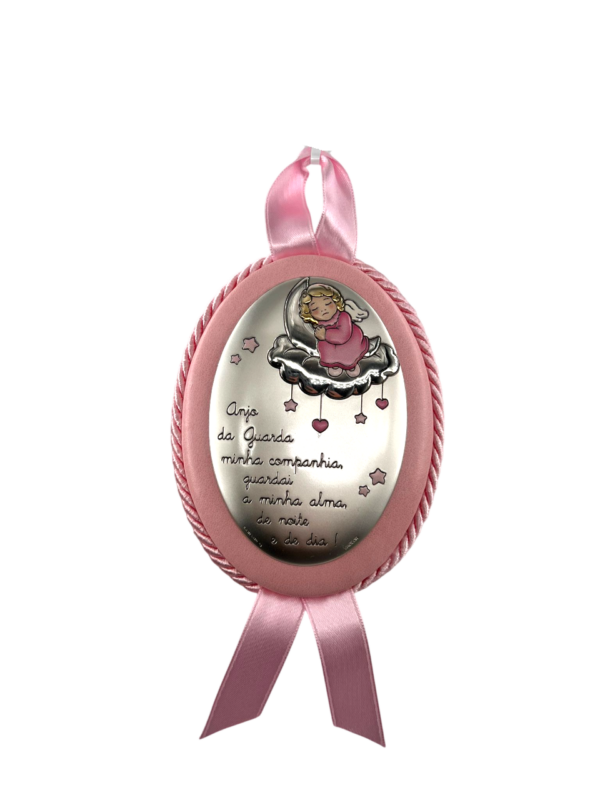 Medalha Berço Oração Bilaminado