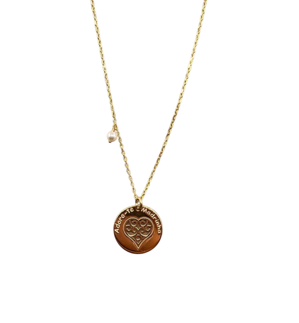 Colar Coração Madrinha Prata