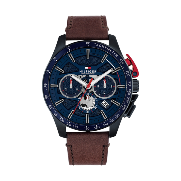 Relógio Leather Azul Tommy Hilfiger