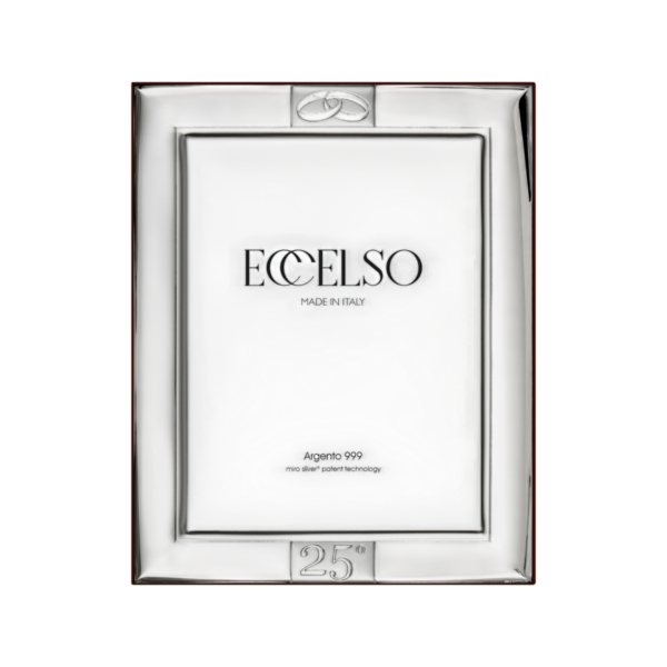 Moldura 25 Anos PVD Prateado