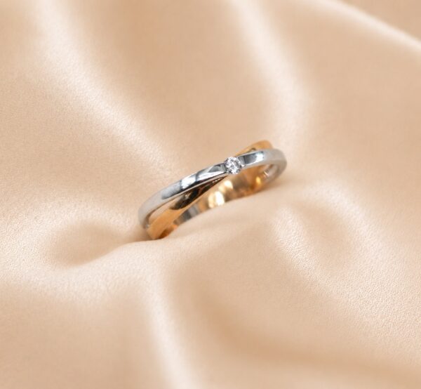 Anel Entrelaçado Ouro 19,2Kt
