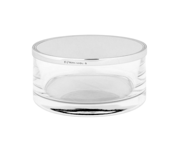 Caixa Redonda Prata Topázio