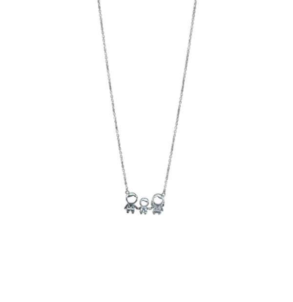 Colar Família Menino Prata