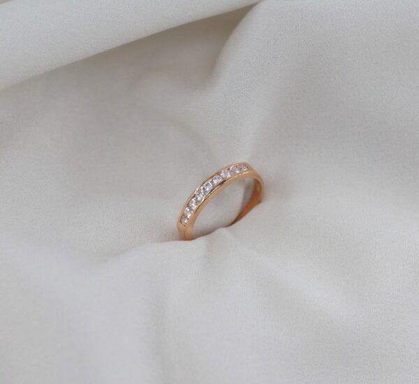 Anel Memórias Zircónias Ouro 19.2Kt