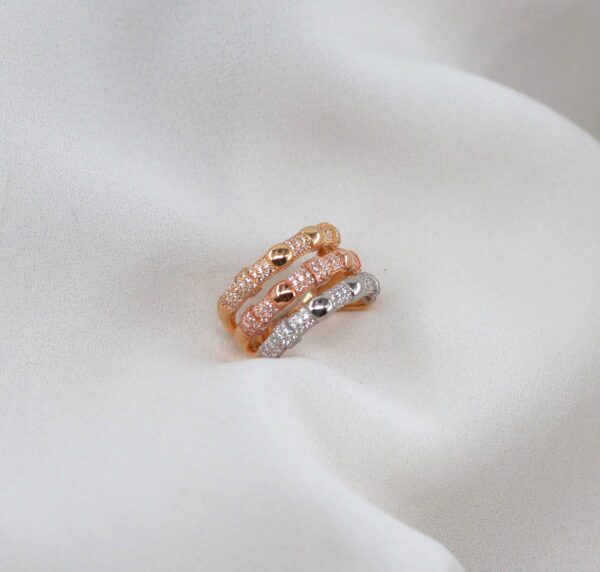 Anel Tricolor Ouro 19,2Kt