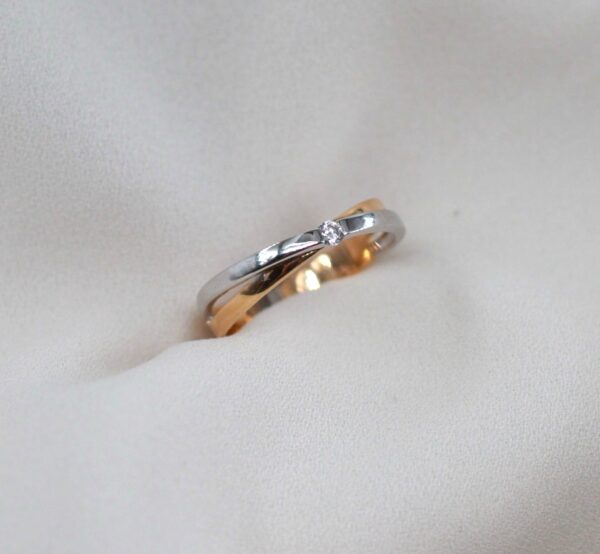 Anel Entrelaçado Ouro 19,2Kt