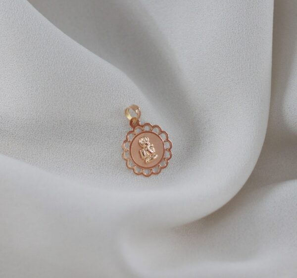 Medalha Anjo Rendada Ouro19.2Kt