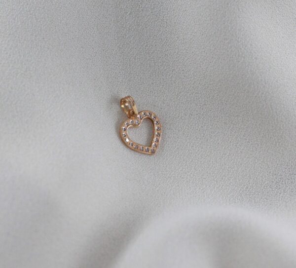 Medalha Coração Aberto Ouro 19,2Kt