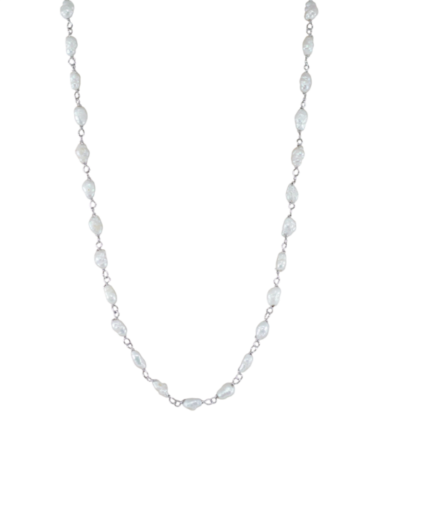 Colar Pérolas Prata