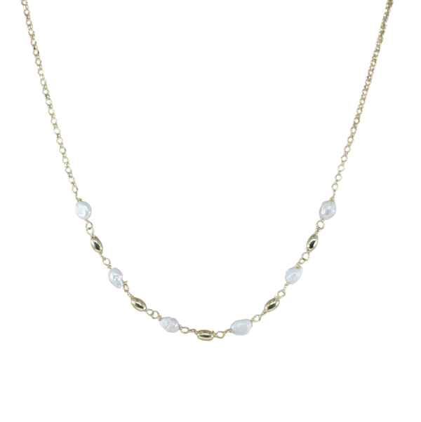 Colar Pérolas Prata