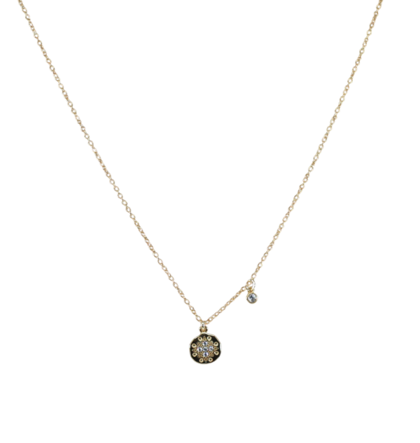 Colar Centro Zircónias Prata