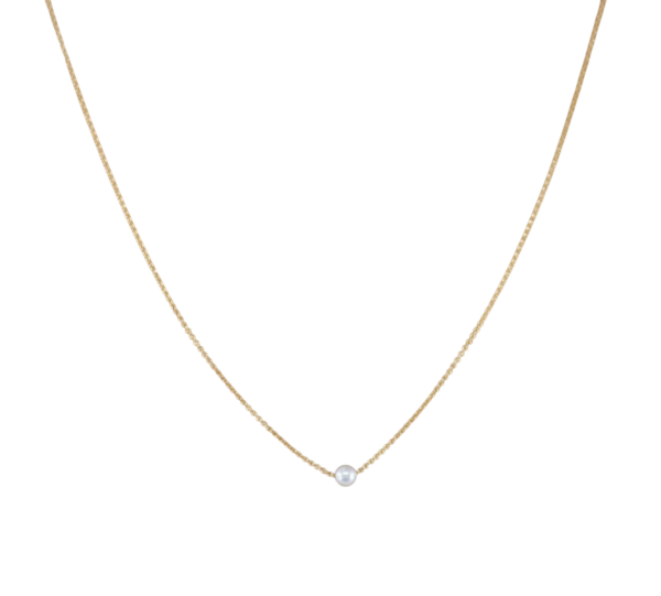 Colar Pérola Mini Prata