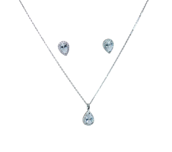 Conjunto Colar e Brincos Prata