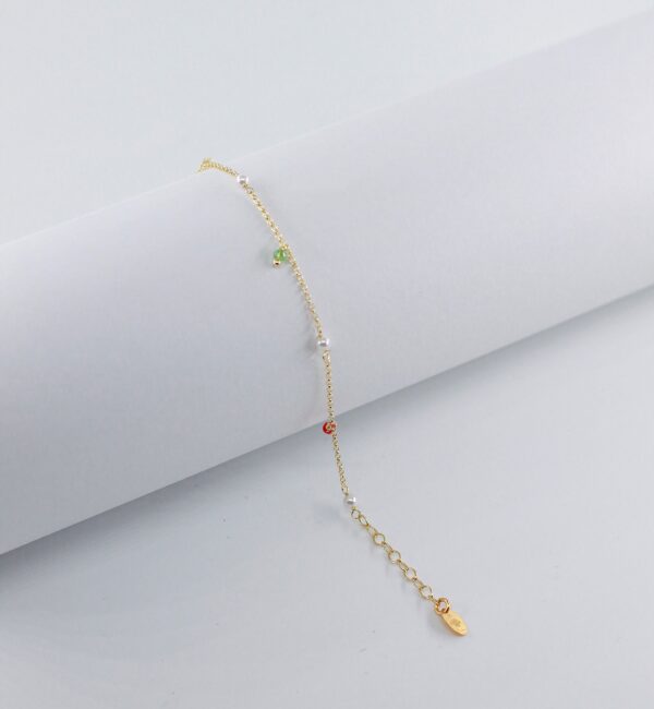 Pulseira Pérolas e Pedras Prata