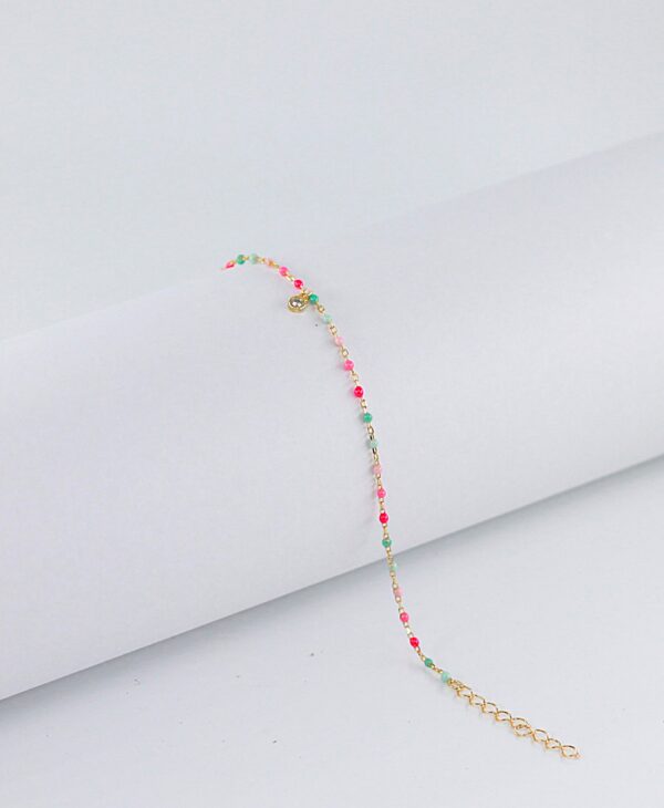 Pulseira Bolas Esmalte Prata