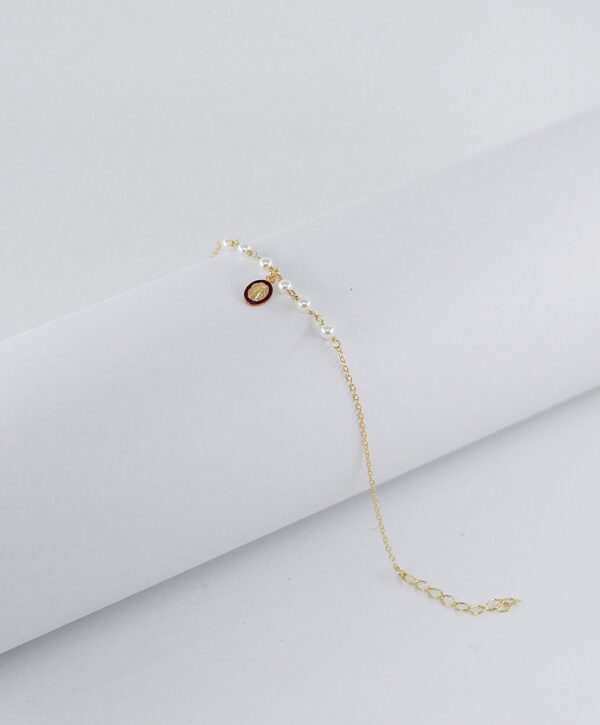 Pulseira Sta. Milagrosa Prata