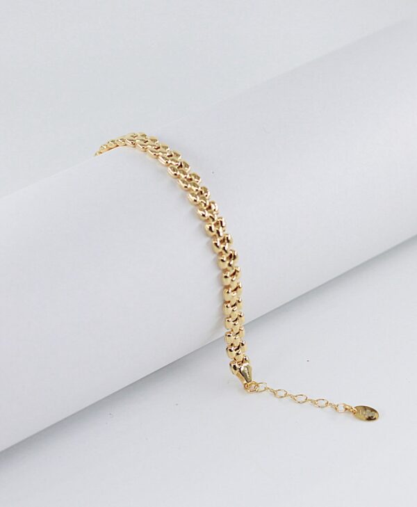 Pulseira Malha Batida Prata