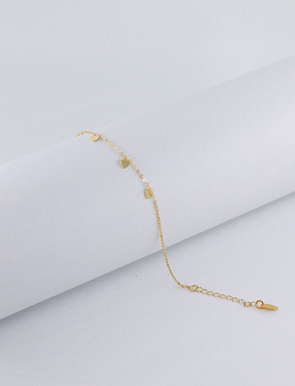 Pulseira Três Corações Prata