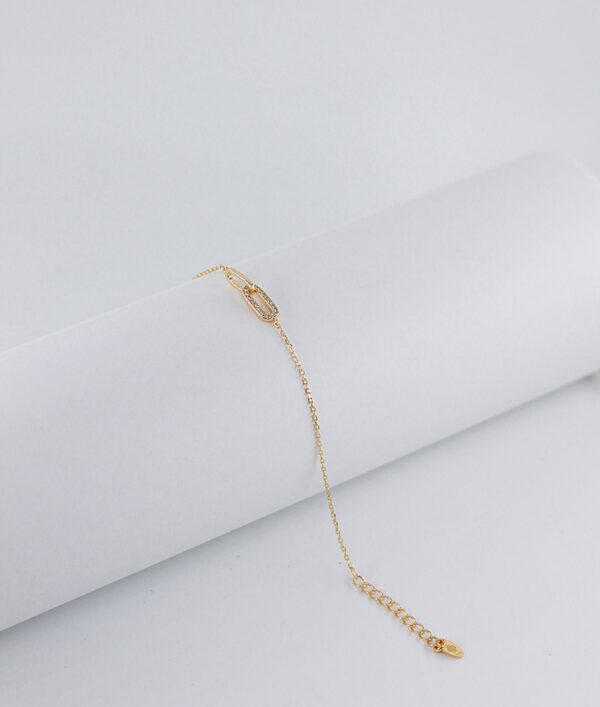 Pulseira Elos Zircónias Prata