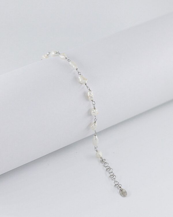 Pulseira Pérolas Prata
