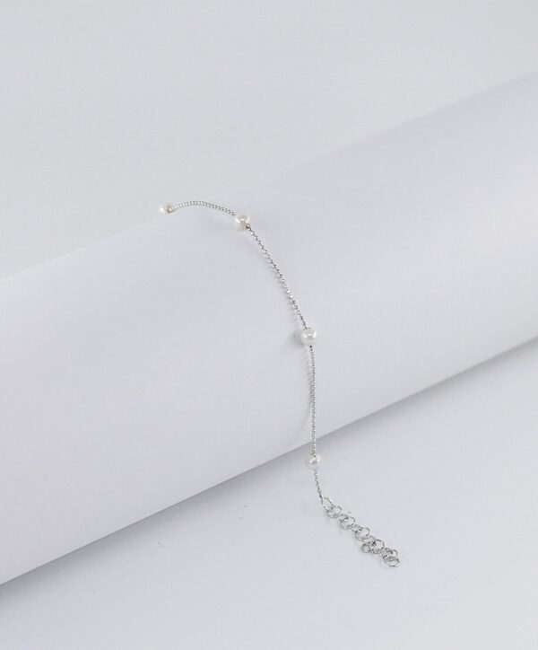 Pulseira Pérolas Prata