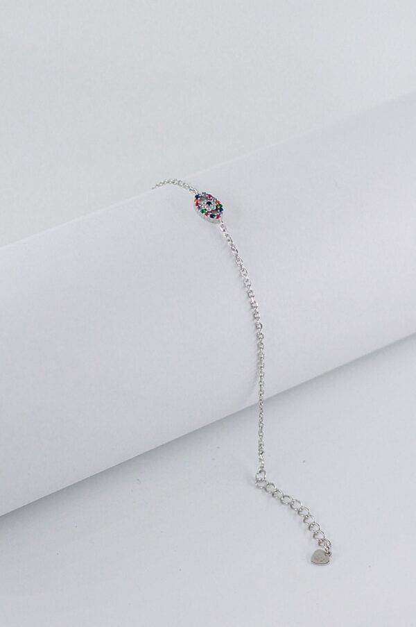 Pulseira Olho Zircónias Prata