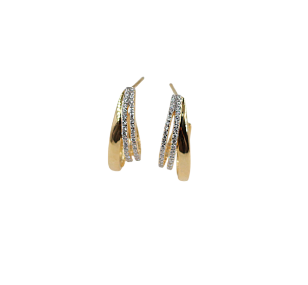 Brincos Zircónias Prata