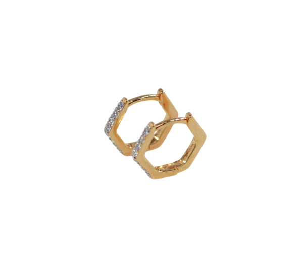 Argolas Hexagonais Prata