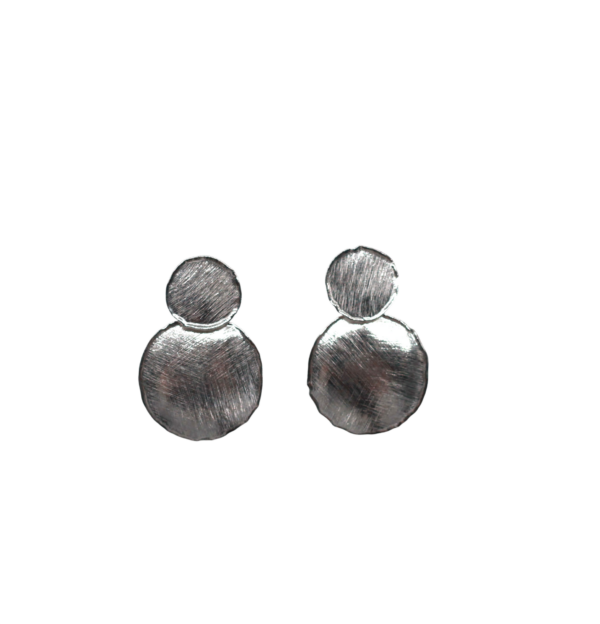 Brincos Chapa  Pendente Prata