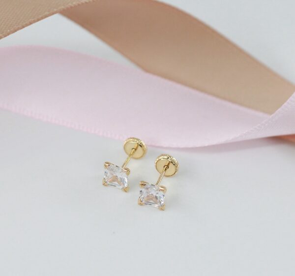 Brincos Solitário Ouro 18Kt