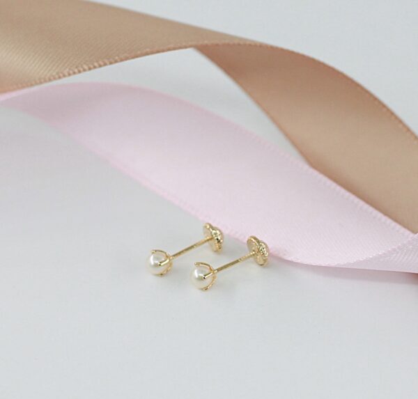 Brincos Pérola Ouro 18Kt