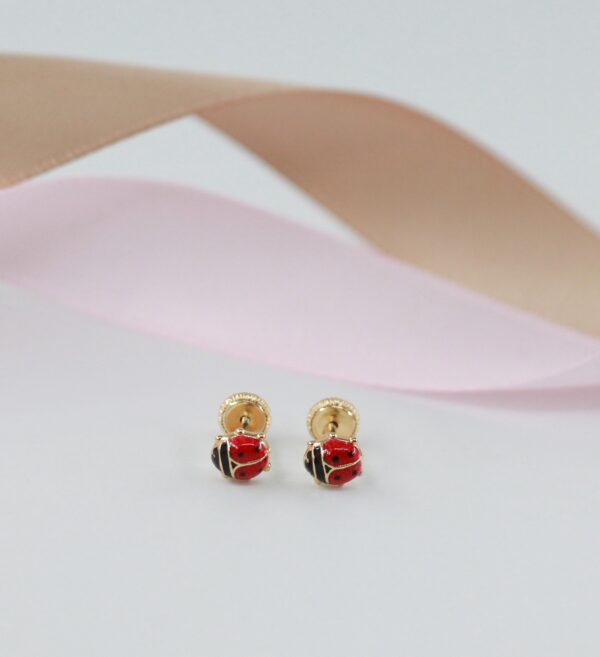 Brincos Joaninha Ouro 18kt